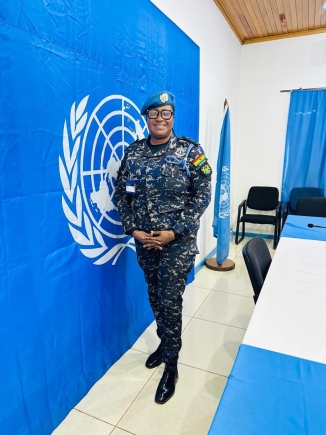 ‎Ghanaian Policewoman honoured for outstanding service in UN Peacekeeping Mission