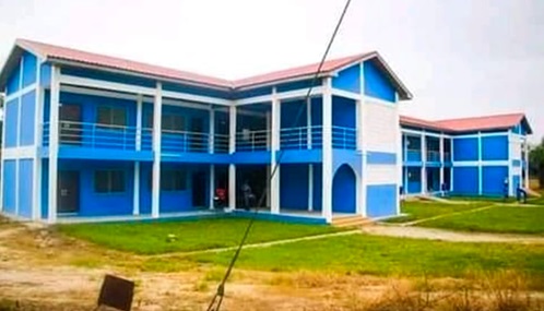 A girls dormitory block built by Goldfields Ghana