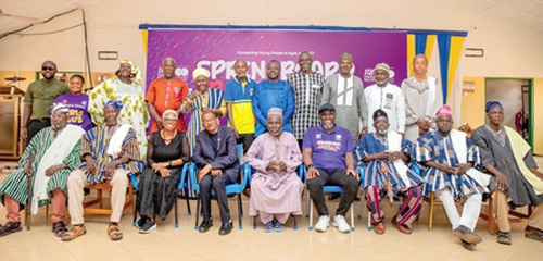 The Springboard team with some leaders in the community