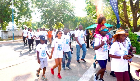 Some participants during the walk