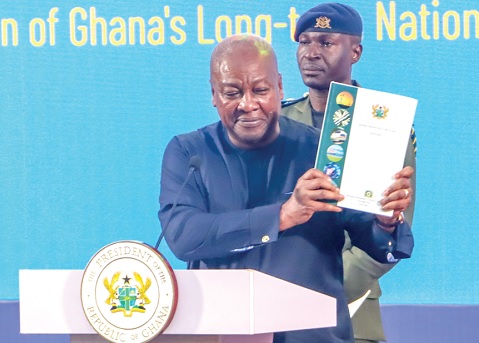 President John Dramani Mahama launching the Ghana Infrastructure Plan. Picture: ELVIS NII NOI DOWUONA 
