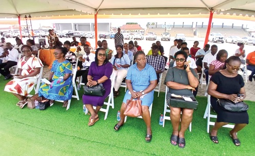 Kwesi Afreh Biney (inset), Director-General of SSNIT, addressing the participants in Koforidua Kwesi Afreh Biney (inset), Director-General of SSNIT, addressing the participants in Koforidua