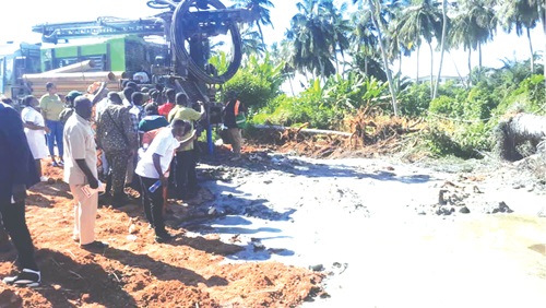 Engineers on site for the project