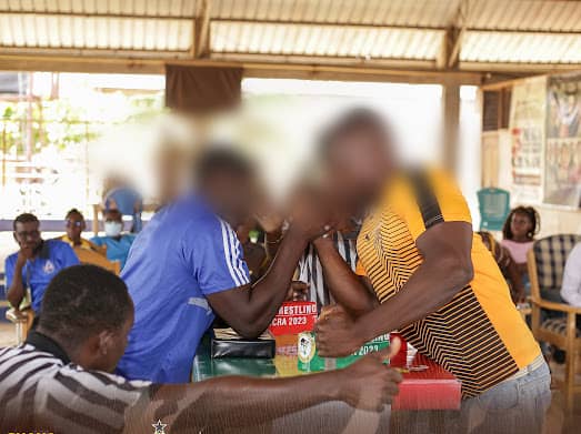 Strength behind bars: GAF brings armwrestling fever to Nsawam Prisons