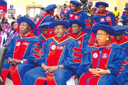 A section of dignitaries and inducted professionals at the ceremony