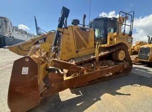 CBP officers intercepted this stolen dozer before it could be shipped to Ghana.