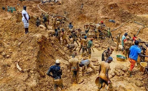 A galamsey site
