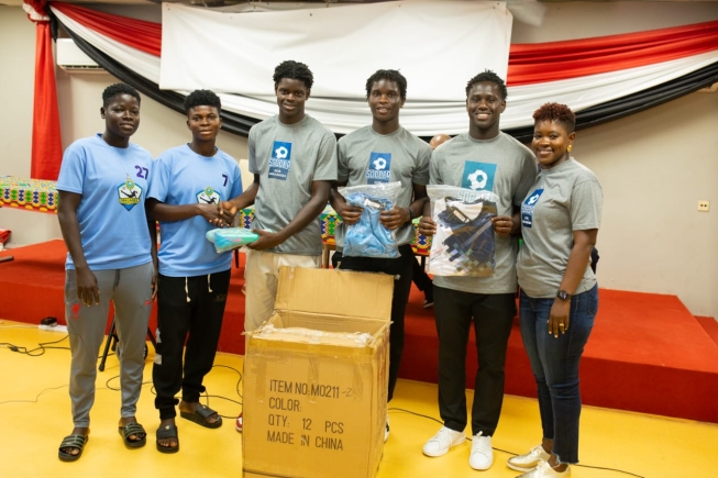 Soccer for Dreamers donates kits and menstrual hygiene support to 10 Ghanaian clubs