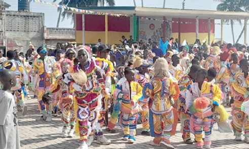 Some masqueraders at the SaltpondFest durbar Some masqueraders at the SaltpondFest durbar