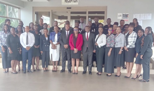 Officials of International Justice Mission and participants who attended the training session