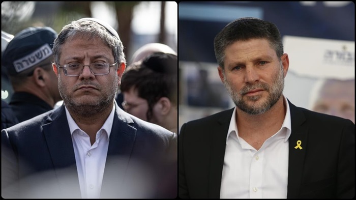 Israel's National Security Minister Itamar Gvir, Finance Minister Bezalel Smotrich added to list of sanctioned individuals, says foreign minister