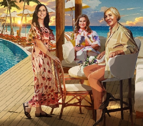 MacKenzie Scott, Melinda French Gates and Alice Walton (Illustration by Neil Jamieson for Forbes)