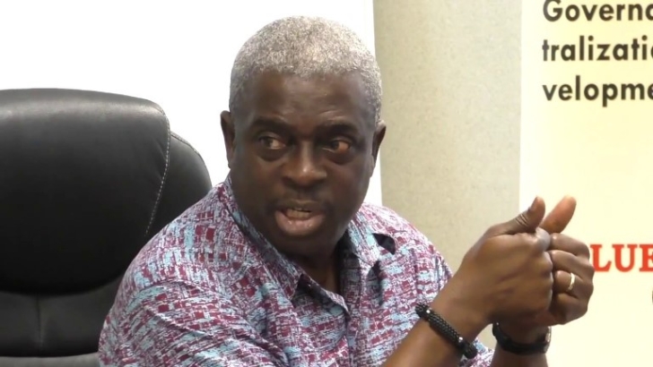 Kwasi Adu-Amankwah, a former Secretary-General of the Trades Union Congress, delivering the keynote address