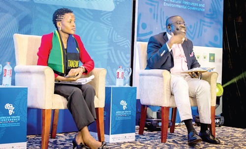 Paul Twum-Barimah making a point at the panel discussion