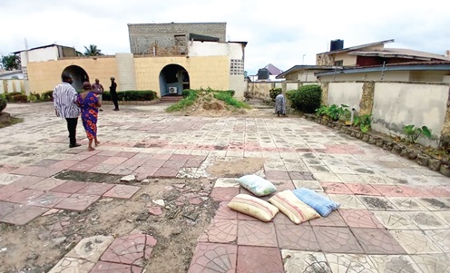 The Ampser Guest House compound in Koforidua in poor state