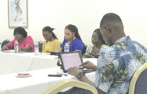 A section of enumerators at the training in Accra