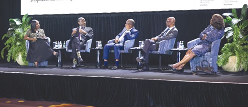 Ace Anan Ankomah (2nd from left), Senior Partner at Bentsi-Enchill, Letsa &amp; Ankomah, making a point during the discussion