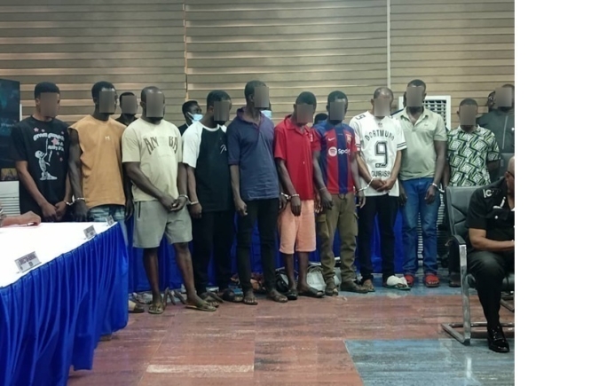 Police arrest 10 suspects in rural bank robberies