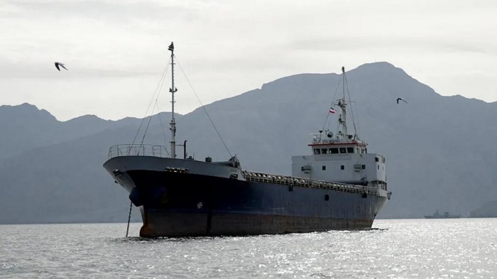 A ship at the Strait of Hormuz
