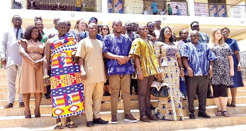 Stakeholders at the launch of the project in Goaso Stakeholders at the launch of the project in Goaso