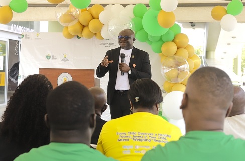 Dr. Leslie Issa Adam-Zakariah, the Medical Director of the Greater Accra Regional Hospital, addressing participants at the event Dr. Leslie Issa Adam-Zakariah, the Medical Director of the Greater Accra Regional Hospital, addressing participants at the event