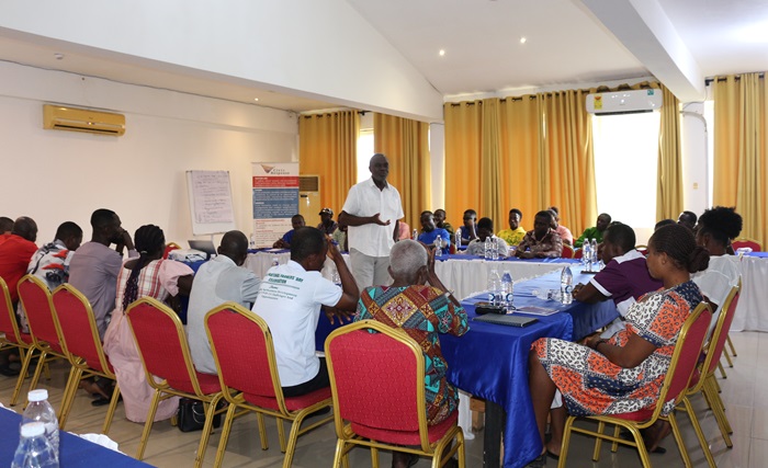 Mr Katako during the training session for SRA committee members