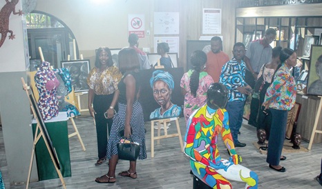 Guests and other participants observing some designs at the DTI Campus. Picture: ERNEST KODZI