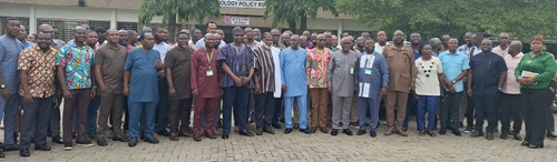 A section of the participants in the licensed surveyors course