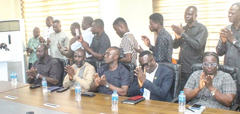 Some directors and officials of the Ministry applaud at the ceremony. Picture: ERNEST KODZI Some directors and officials of the Ministry applaud at the ceremony. Picture: ERNEST KODZI
