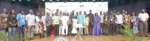 Participants in the launch of the Federation of Informal Sector Waste Workers Associations of Ghana