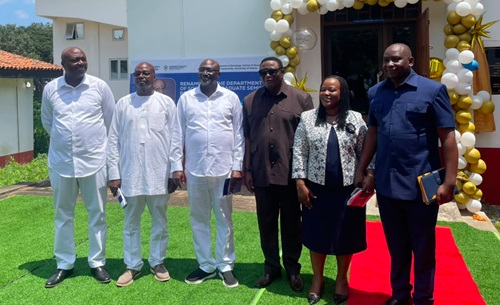 The sons of Emeritus Professor Godwin; Kwaku Nukunya, Elvis Afriyie Ankrah (center), Prof. Peace Mamle Yoko Tetteh(2nd from right) and Prof. Joseph Yaro(right)