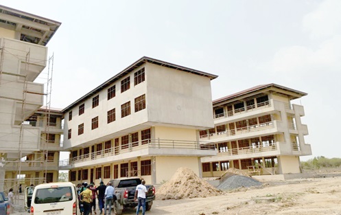 The exterior of the E-Block project