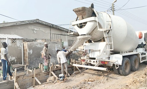 Construction works ongoing on some drains at Ashaiman, Lebanon Zones Two and Three. Construction works ongoing on some drains at Ashaiman, Lebanon Zones Two and Three.