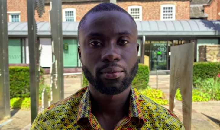 Noah Krah, 26, is one of six students unable to graduate because the Ghanaian government has not paid their tuition fees as promised