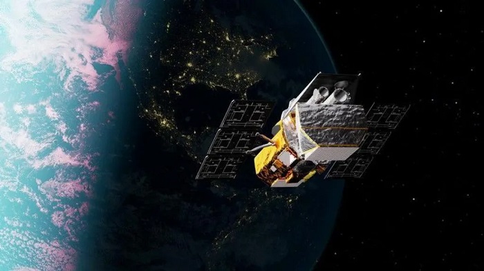Artist's impression of the Swift observatory which was built to study the cosmos