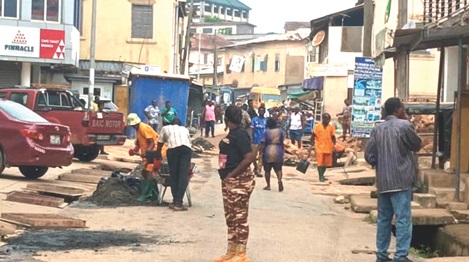Residents in Cape Coast came out for clean-up exercise
