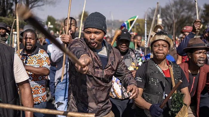Protests have been held across South Africa as thousands demand that all undocumented migrants leave the country