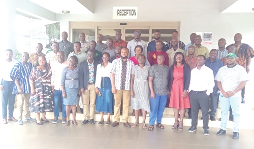 Some participants and facilitators after the opening ceremony