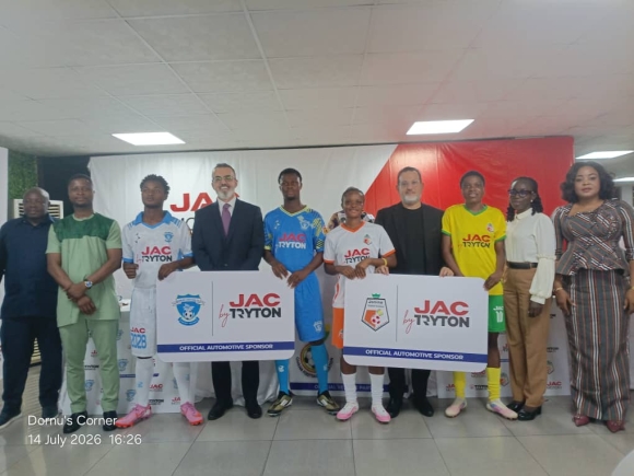 Tryton Motors partners Jonina Ladies, Debibi United to boost Ghana football development