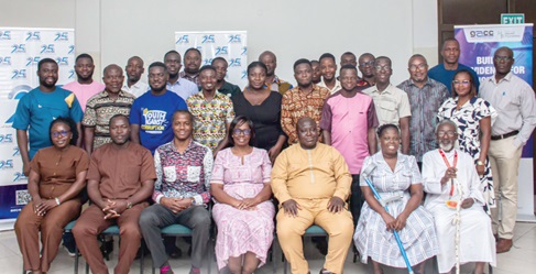 Andrew Baafi (Seated 3rd from right), Deputy Director, Capacity Development at the PPA ,with Beauty Emefa Narteh (Seated 4th from left), Executive Secretary, GCAA, with participants after the event