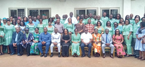 Dignitaries and participants in the ceremony