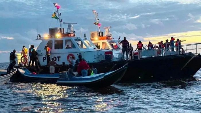 A search and rescue operation for dozens of missing people continued on Sunday