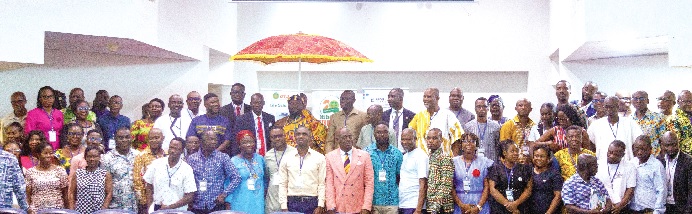 Some dignitaries and participants during the 5th annual general meeting of the Society of Medical Laboratory Managers, Ghana. Picture : ESTHER ADJORKOR ADJEI 