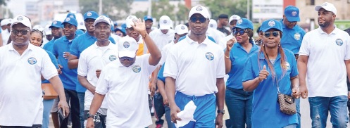 Some of the participants during the float.  Picture SAMUEL OHENE EWUR