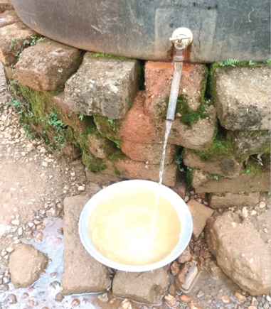 This is the current state of water at the Appiatse relief camp
