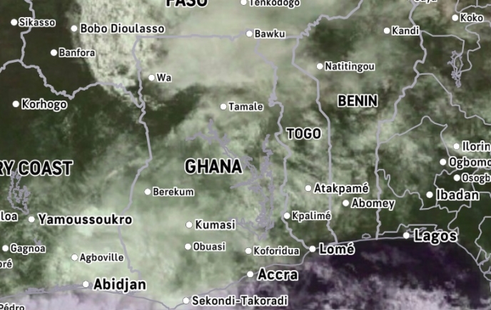 Thunderstorms to persist across Ghana on Thursday – Rain likely in forest and transition zones