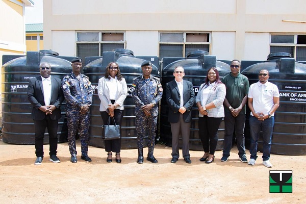 Bank of Africa donates water tanks to Police Training School
