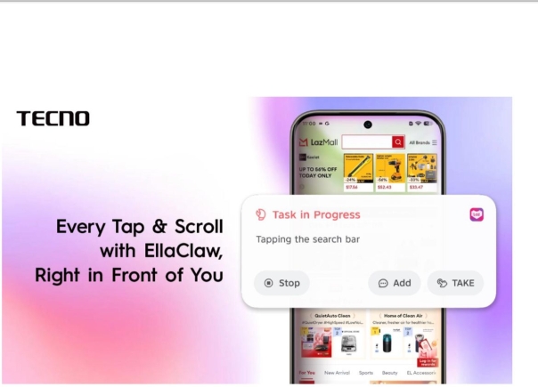 TECNO unveils EllaClaw, an AI assistant designed to simplify everyday digital experiences