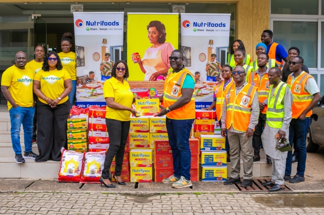 Nutrifoods Ghana donates GH¢70,000 worth of food items to flood victims in Tema communities