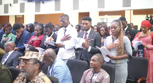 The newly registered pharmacists. Picture: BENEDICT OBUOBI The newly registered pharmacists. Picture: BENEDICT OBUOBI